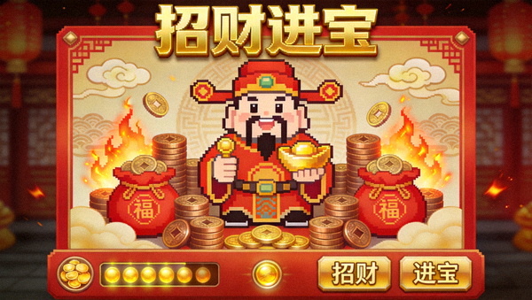 招财进宝主题经典电子游戏艺术设定原画图